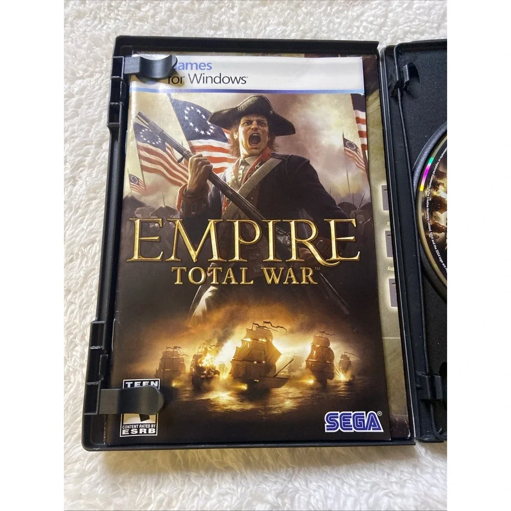 Empire Total War PC CD ROM DVD 2- Disc Set Complete CIB‎ Map Included